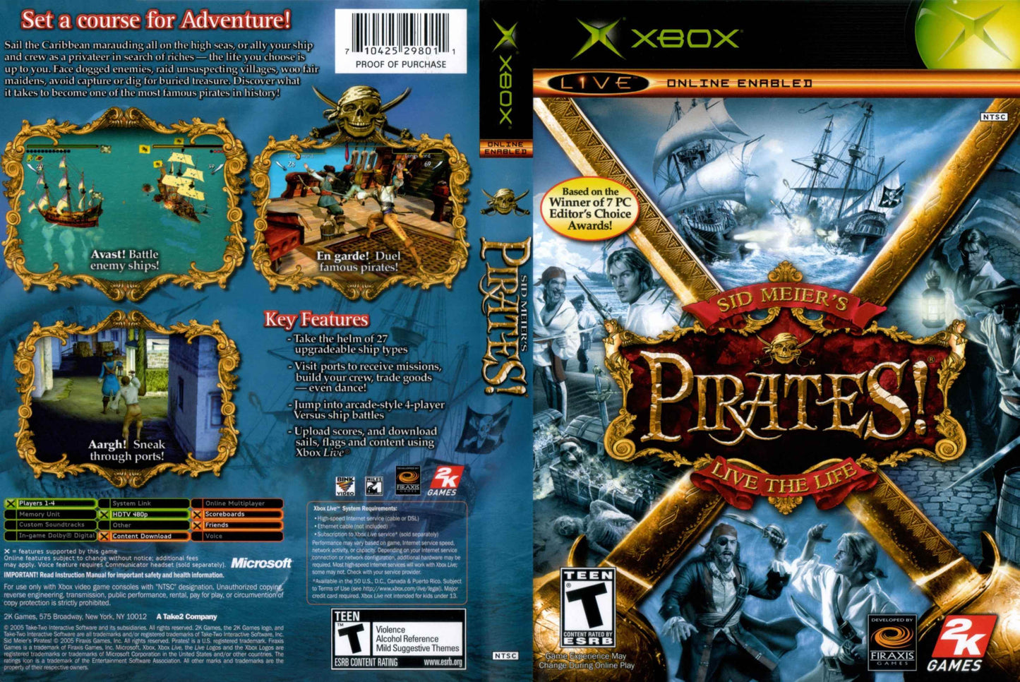 Sid Meier's Pirates! Live The Life Cover Art - WOI Solutions