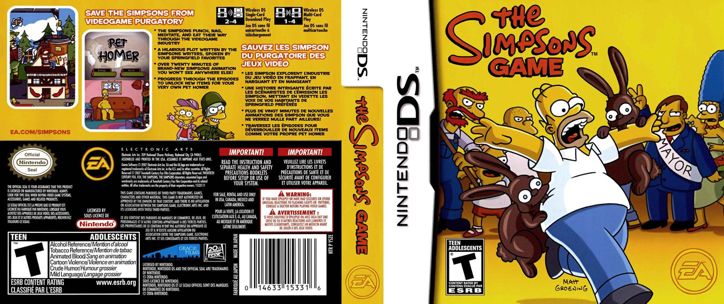 Simpsons Game, The Cover Art - WOI Solutions