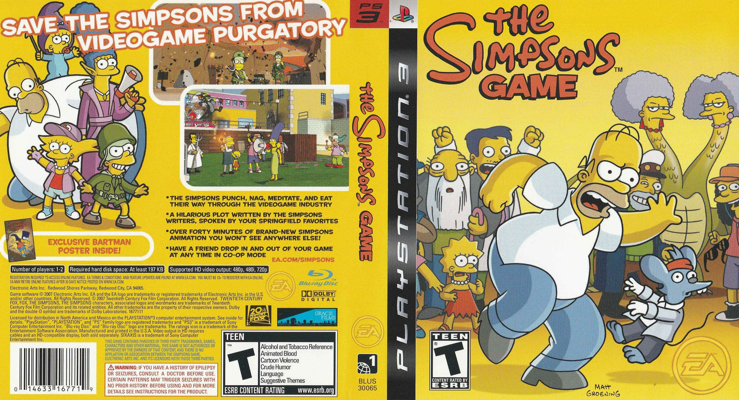 Simpsons Game, The Cover Art - WOI Solutions