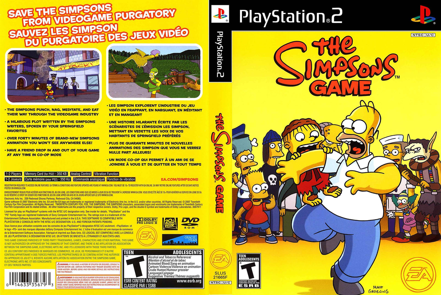 Simpsons Game, The Cover Art - WOI Solutions