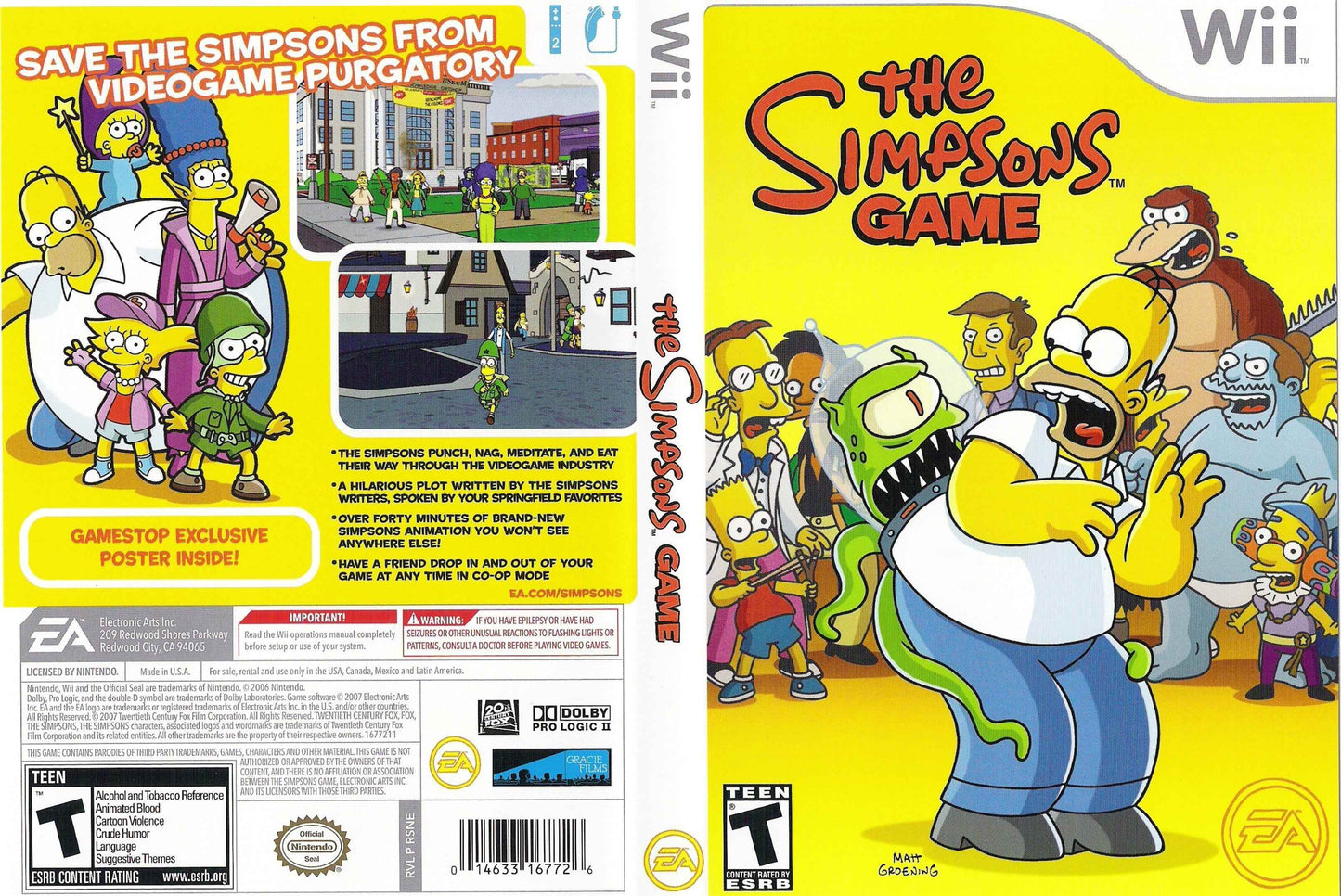 Simpsons Game, The Cover Art - WOI Solutions