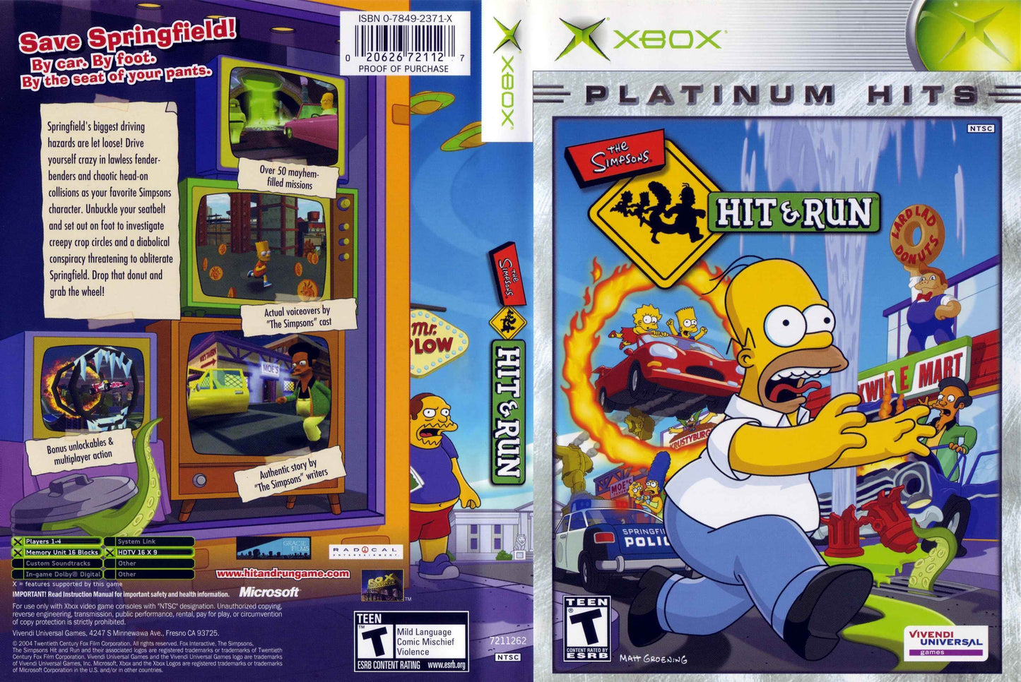 Simpsons Hit & Run, The Cover Art - WOI Solutions