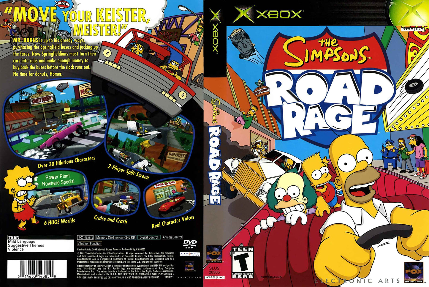 Simpsons Road Rage, The Cover Art - WOI Solutions