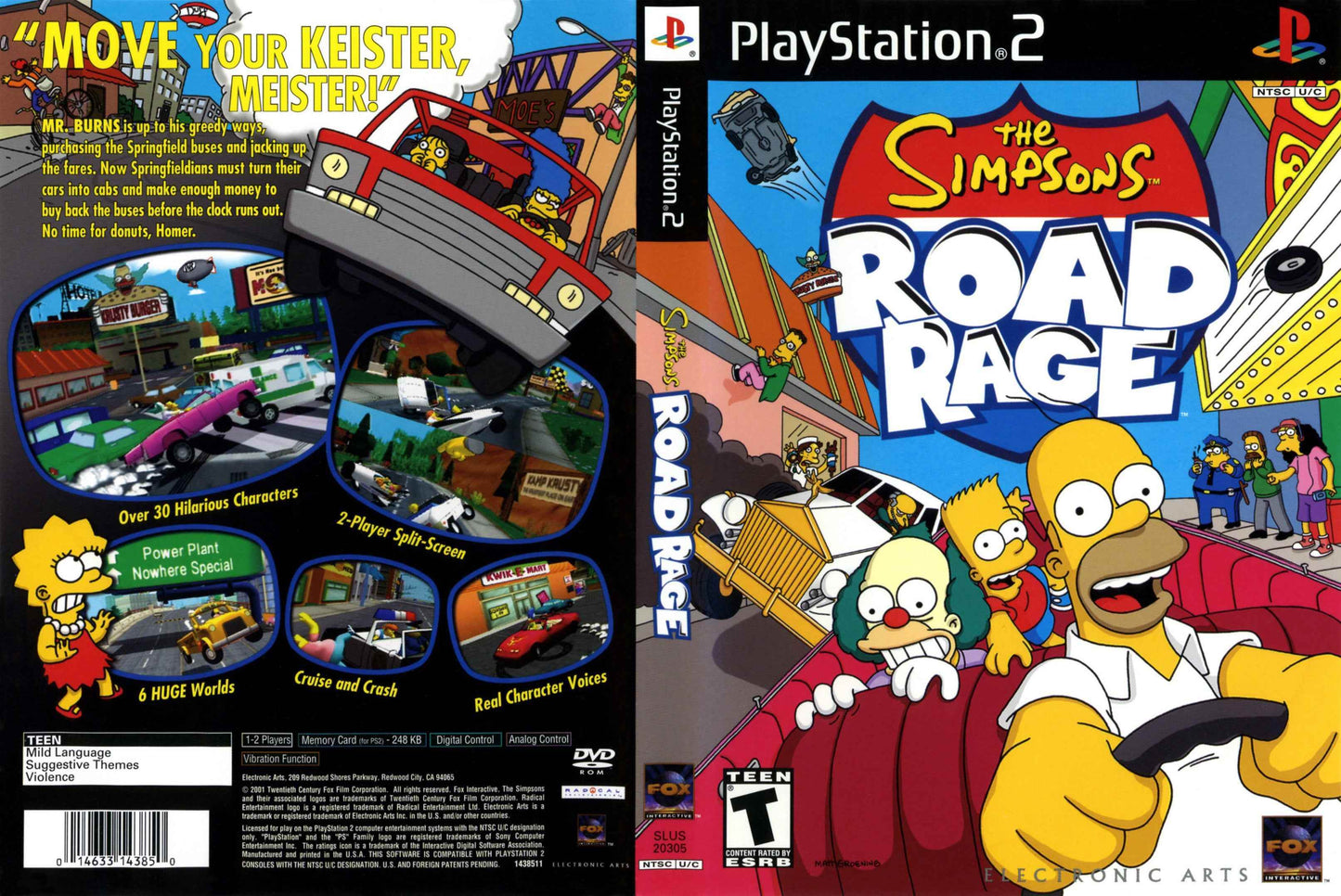 Simpsons Road Rage, The Cover Art - WOI Solutions