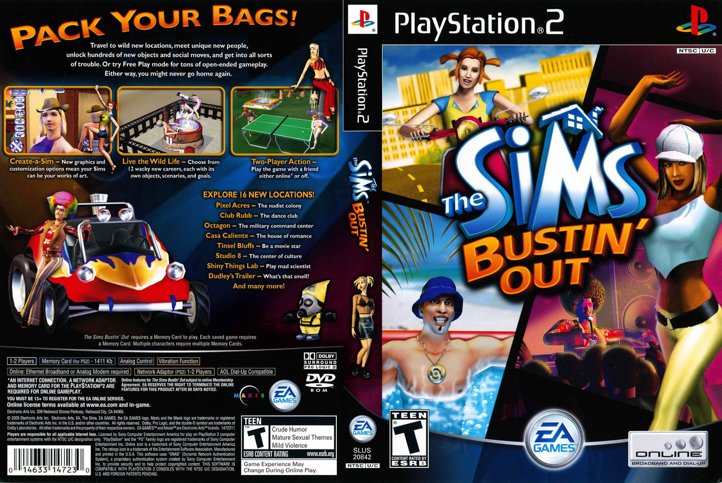 Sims Bustin' Out, The Cover Art - WOI Solutions