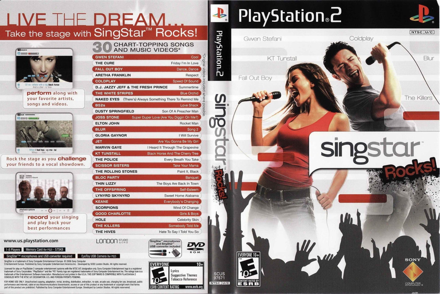 SingStar Rocks! Cover Art - WOI Solutions