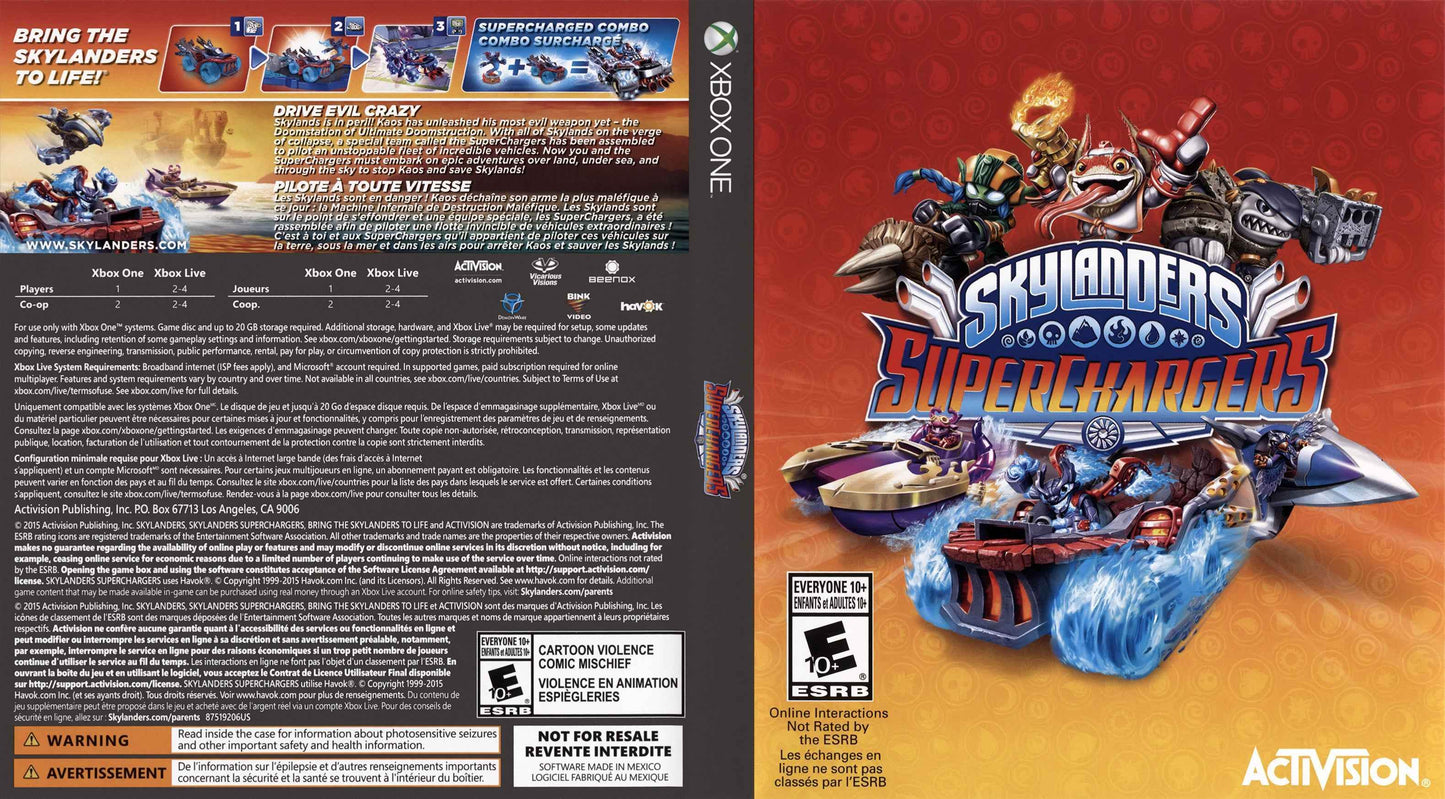 Skylanders SuperChargers Cover Art - WOI Solutions