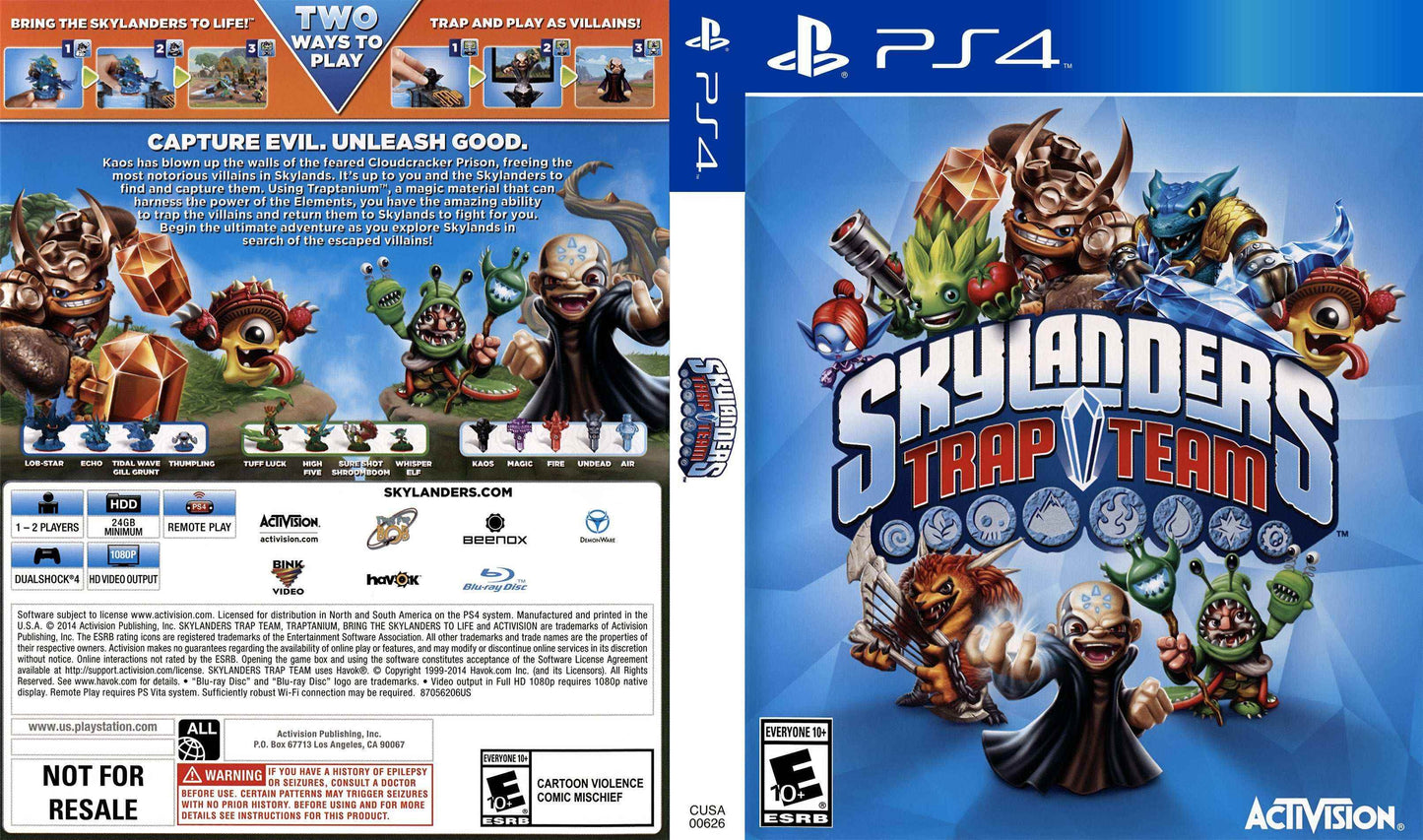 Skylanders Trap Team Cover Art - WOI Solutions