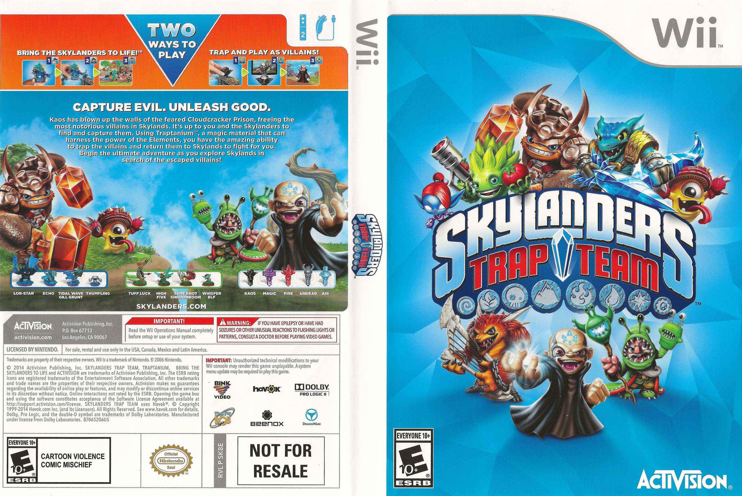 Skylanders Trap Team Cover Art - WOI Solutions