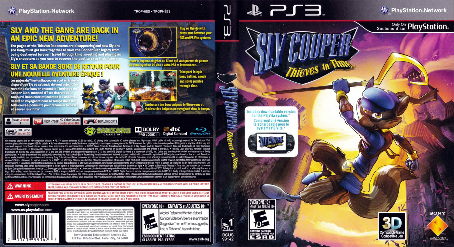 Sly Cooper Thieves in Time Cover Art - WOI Solutions