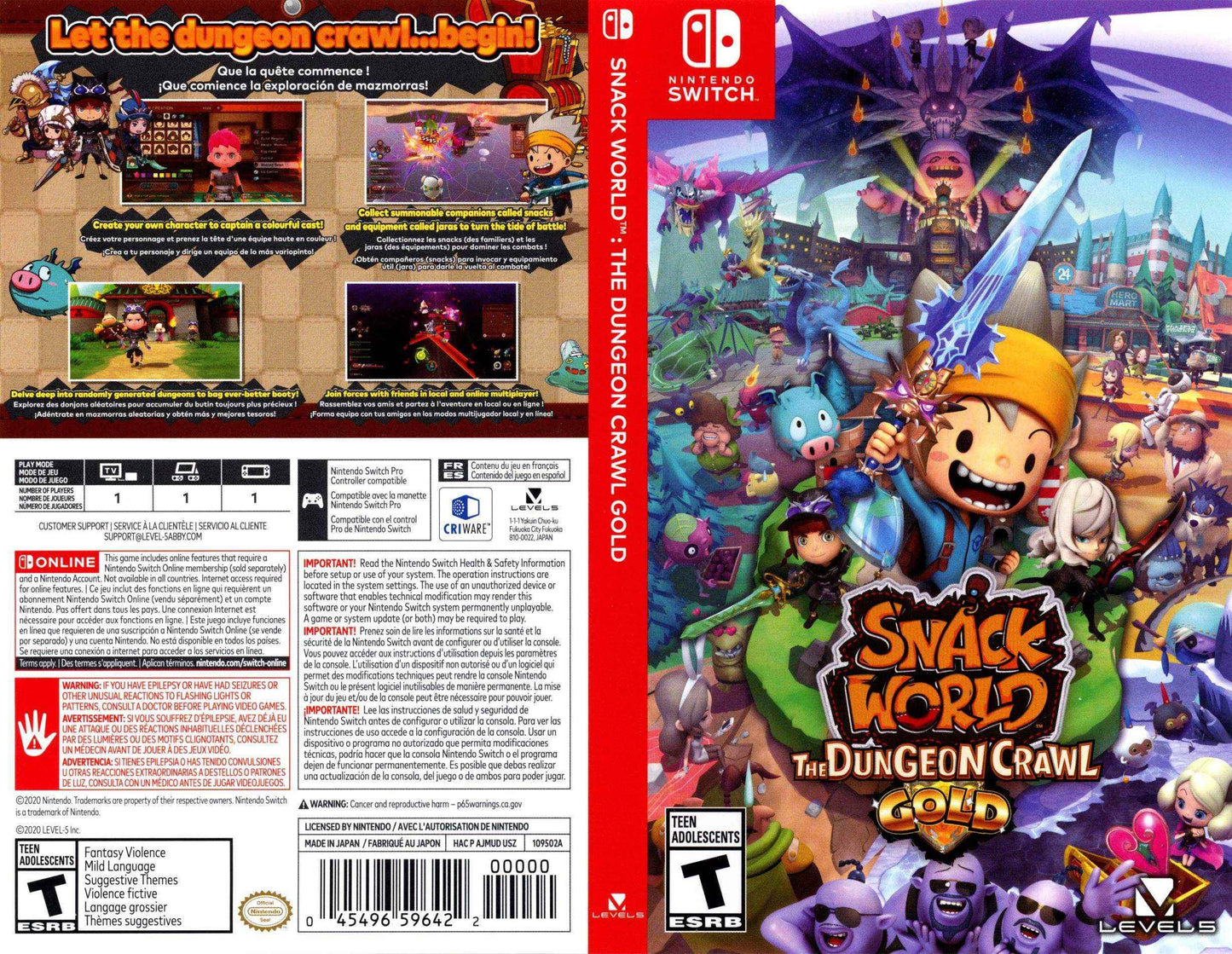Snack World The Dungeon Crawl Gold Cover Art - WOI Solutions