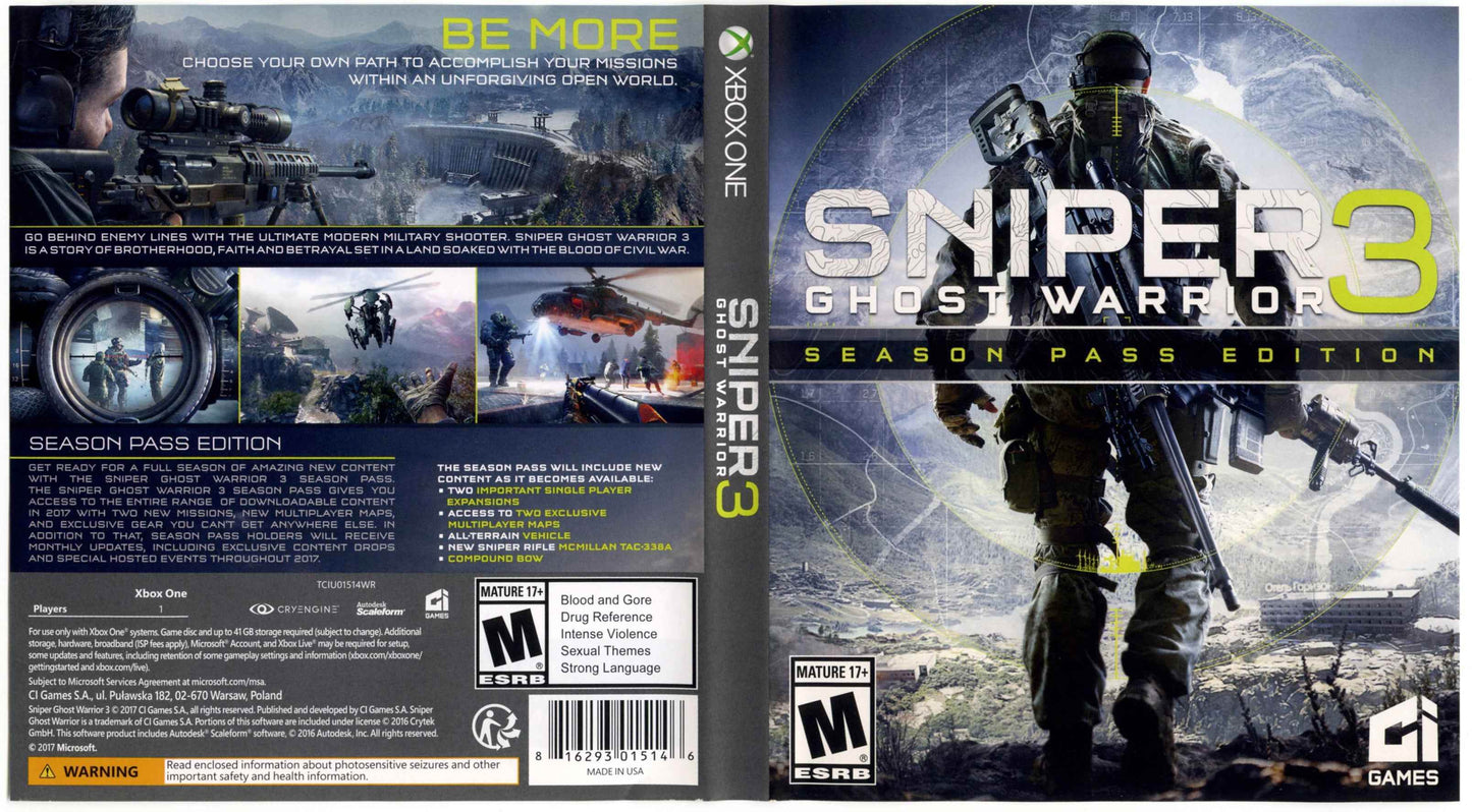 Sniper 3 Ghost Warrior Cover Art - WOI Solutions