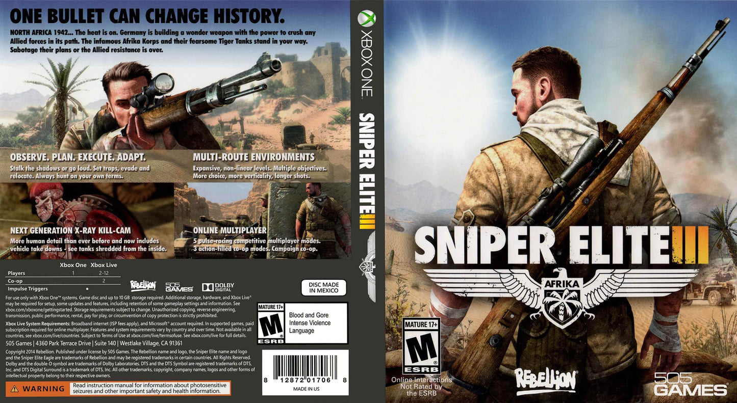 Sniper Elite 3 Cover Art - WOI Solutions