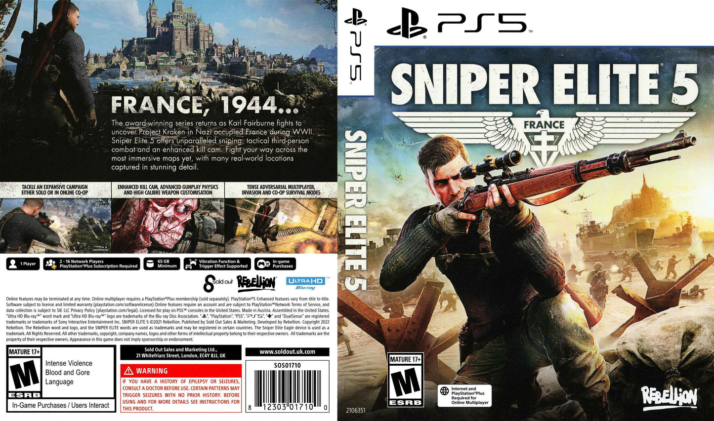 Sniper Elite 5 Cover Art - WOI Solutions