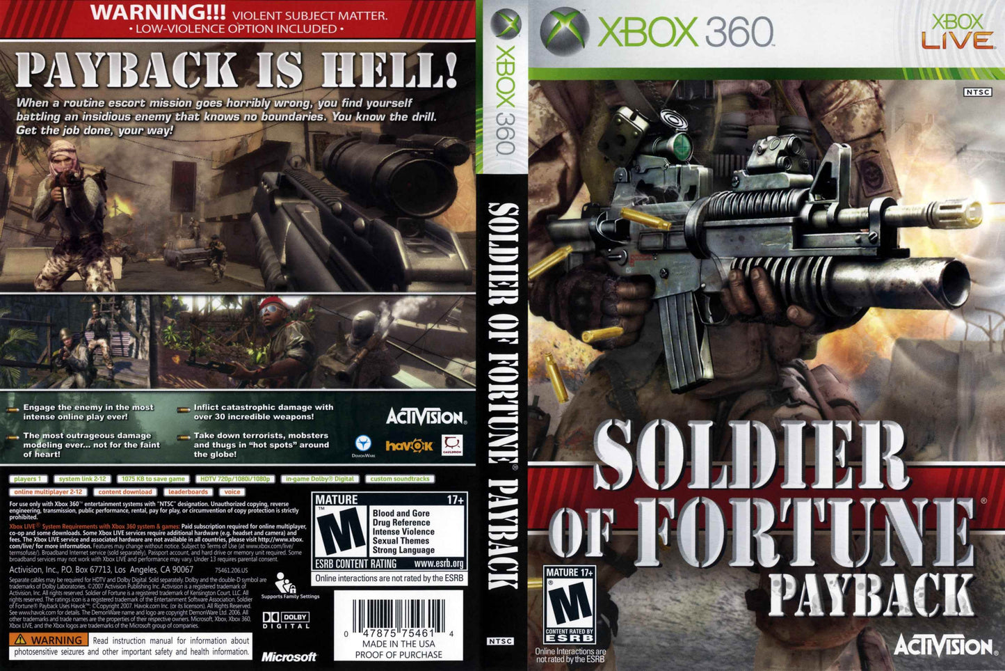 Soldier of Fortune Payback Cover Art - WOI Solutions