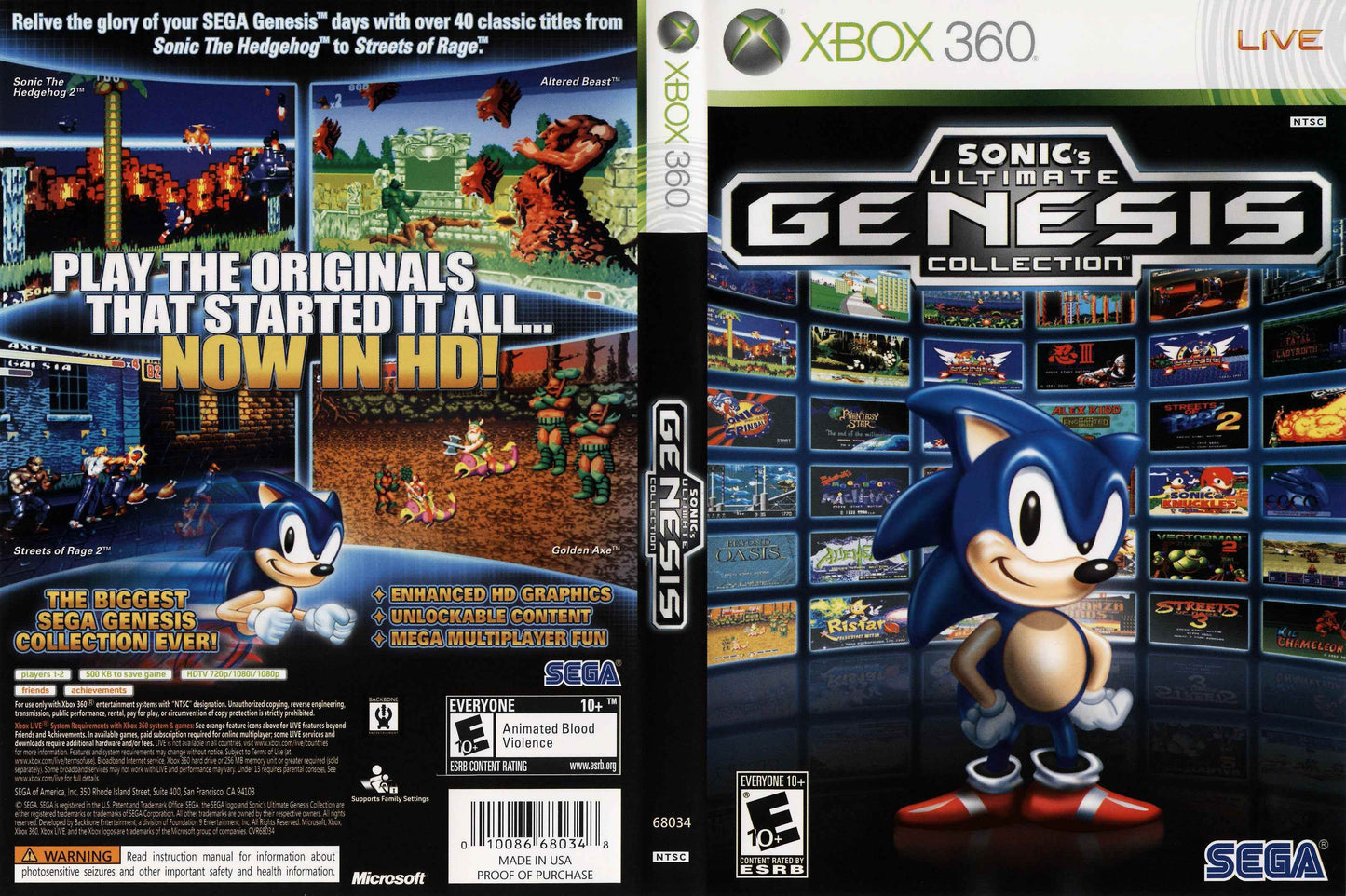 Sonic's Ultimate Genesis Collection Cover Art - WOI Solutions
