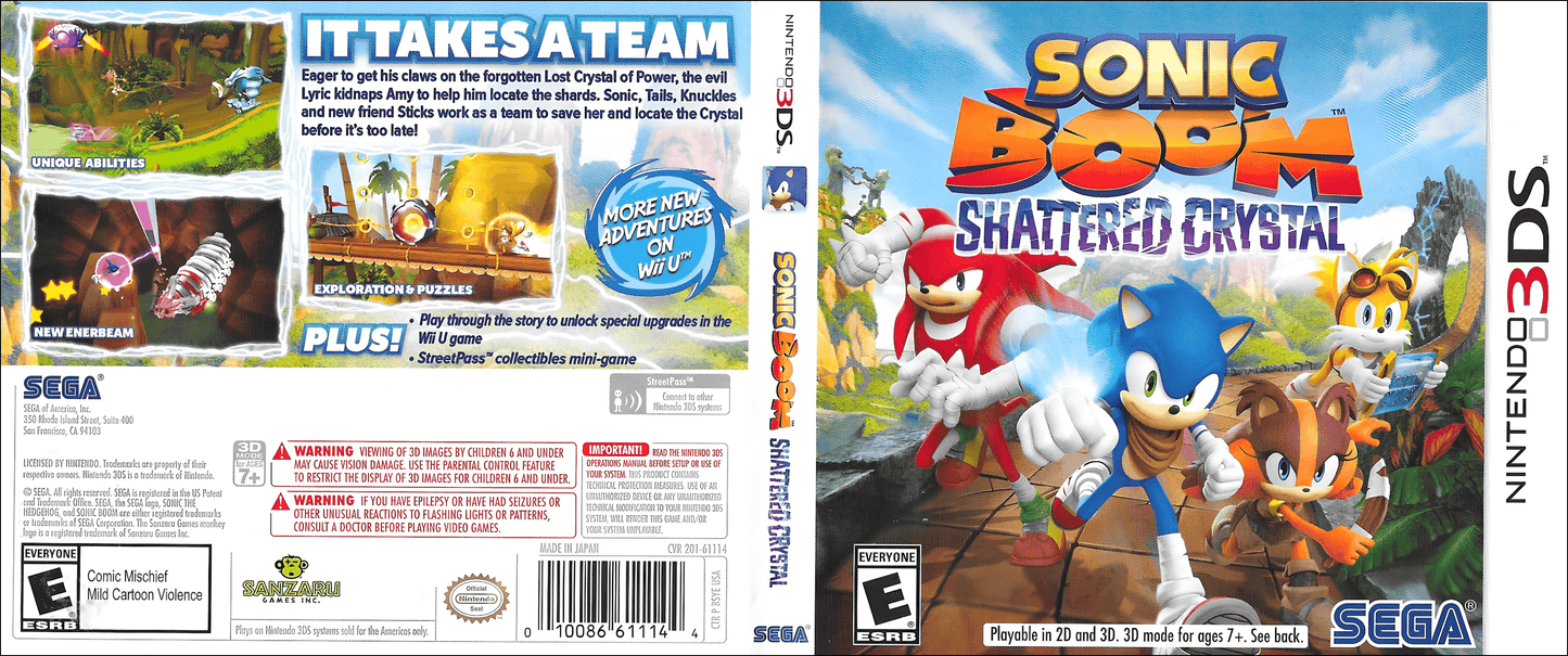 Sonic Boom Shattered Crystal Cover Art - WOI Solutions