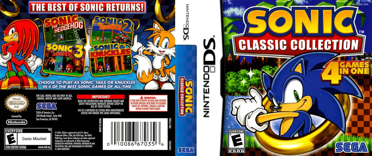 Sonic Classic Collection Cover Art - WOI Solutions