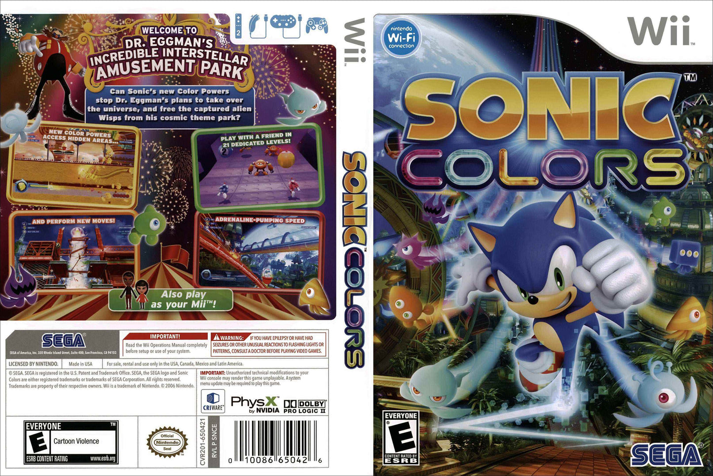 Sonic Colors Cover Art - WOI Solutions