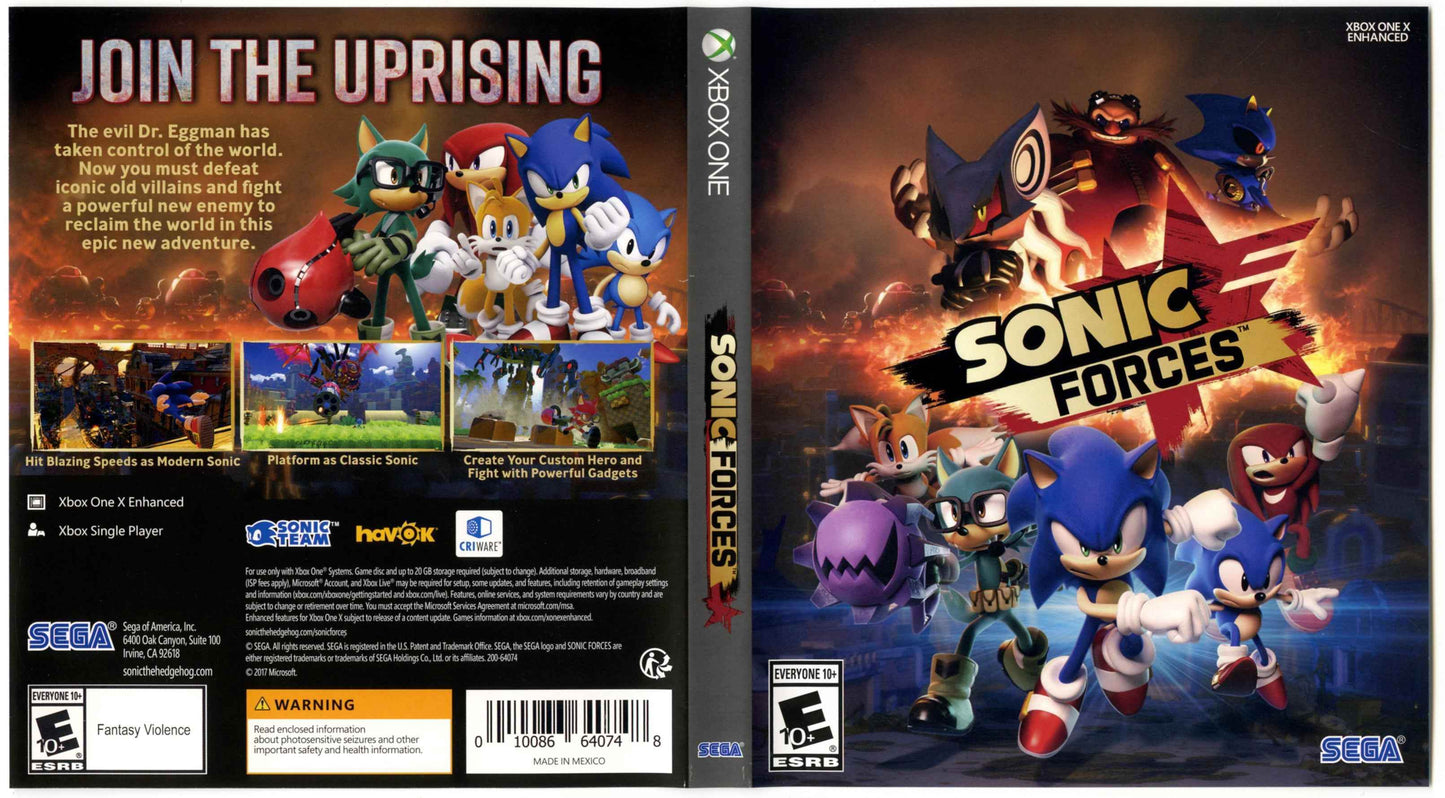 Sonic Forces Cover Art - WOI Solutions