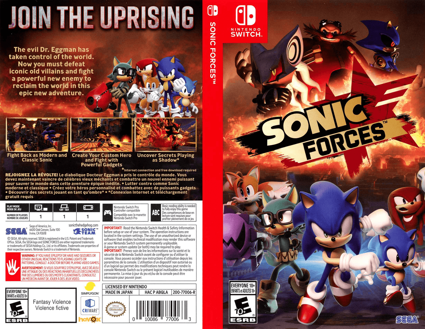 Sonic Forces Cover Art - WOI Solutions
