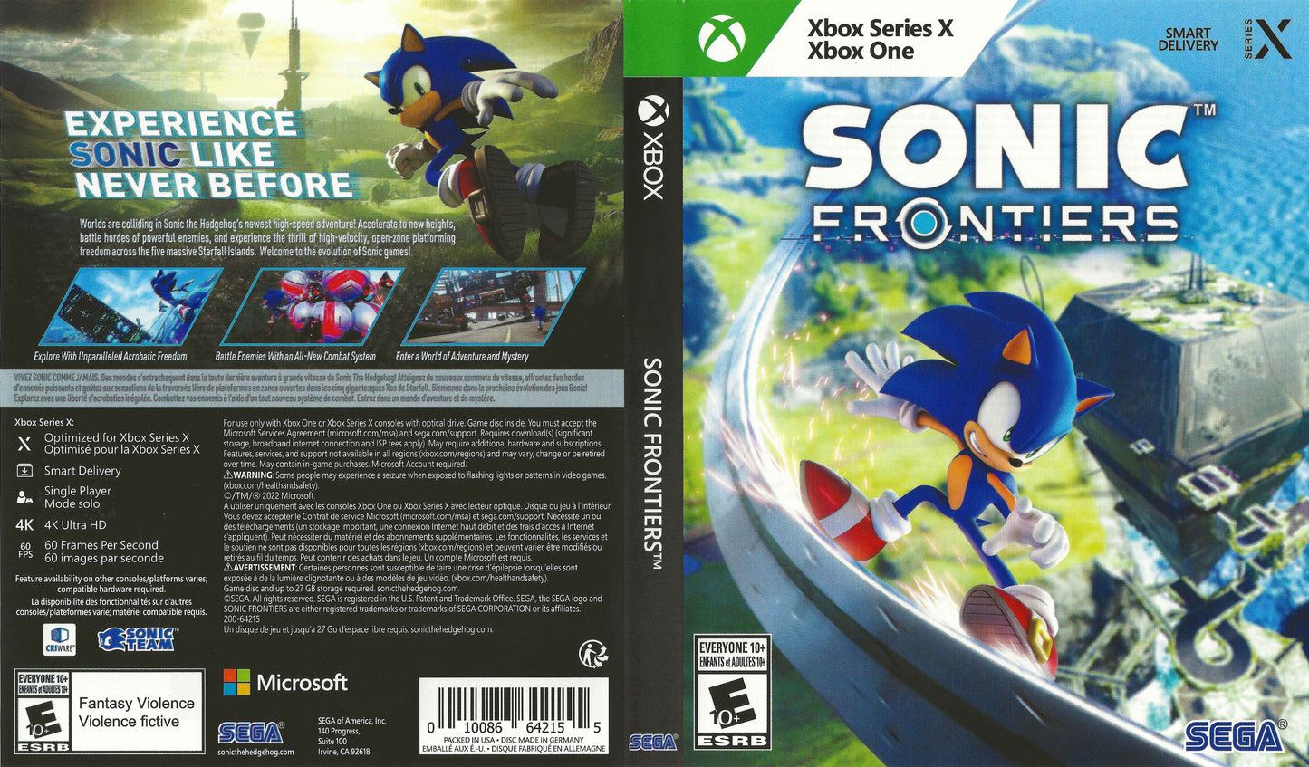 Sonic Frontiers Cover Art - WOI Solutions