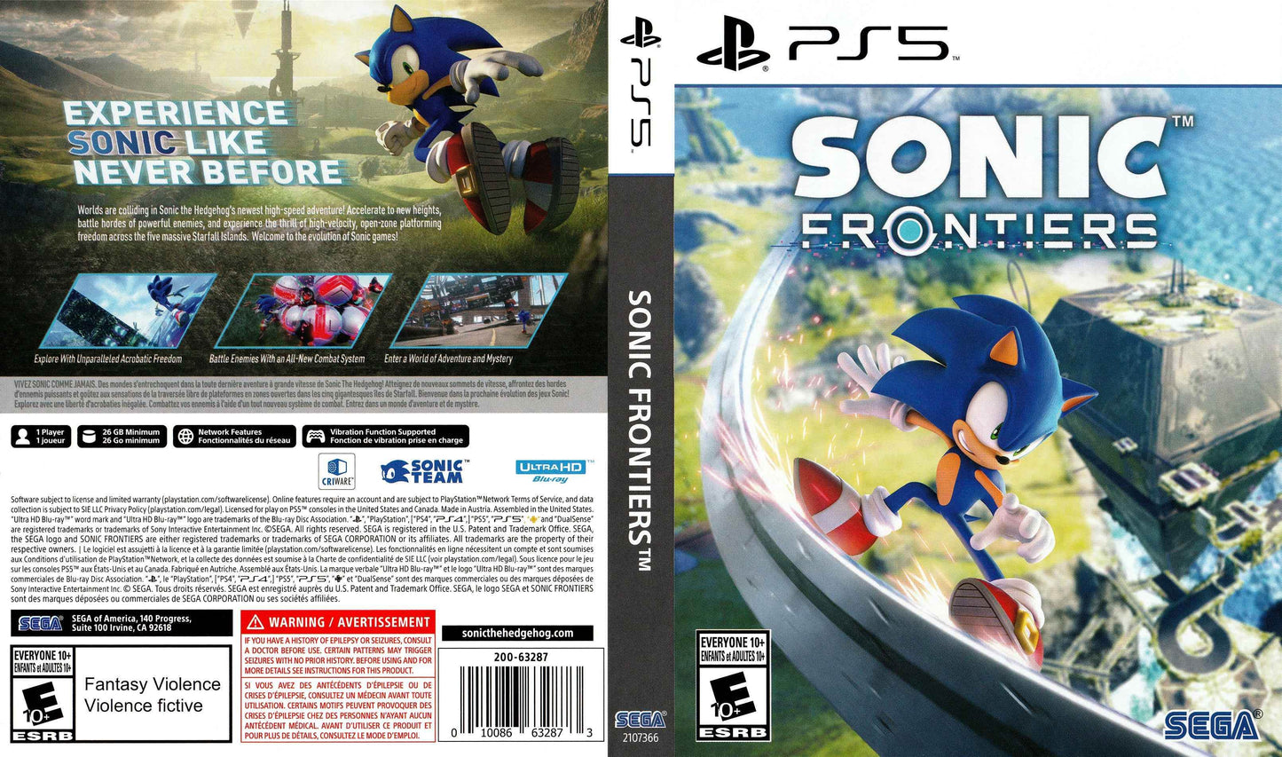 Sonic Frontiers Cover Art - WOI Solutions