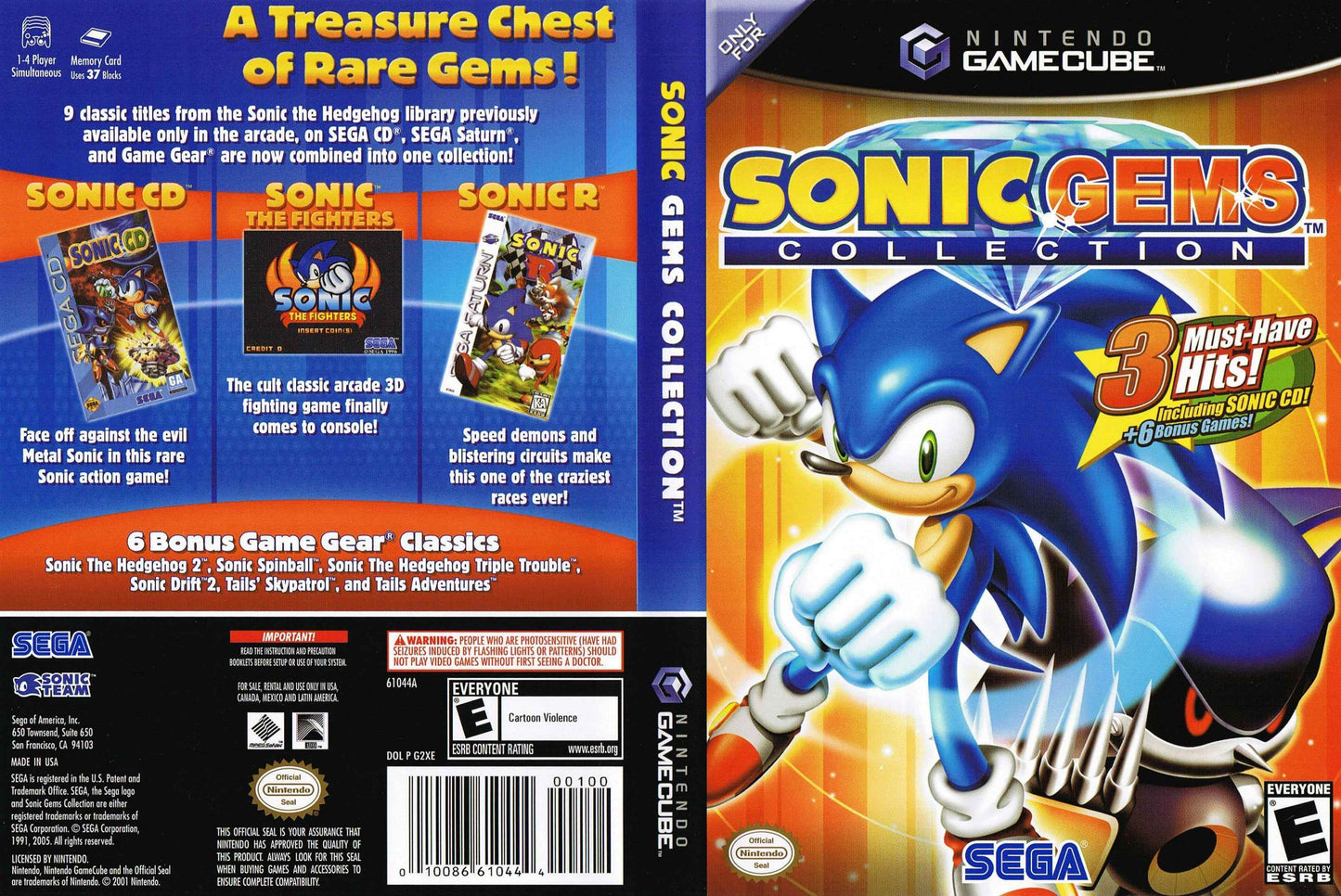 Sonic Gems Collection Cover Art - WOI Solutions