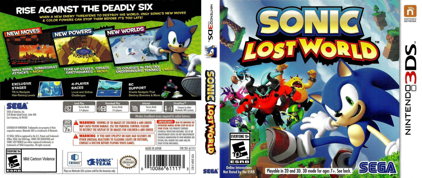 Sonic Lost World Cover Art - WOI Solutions