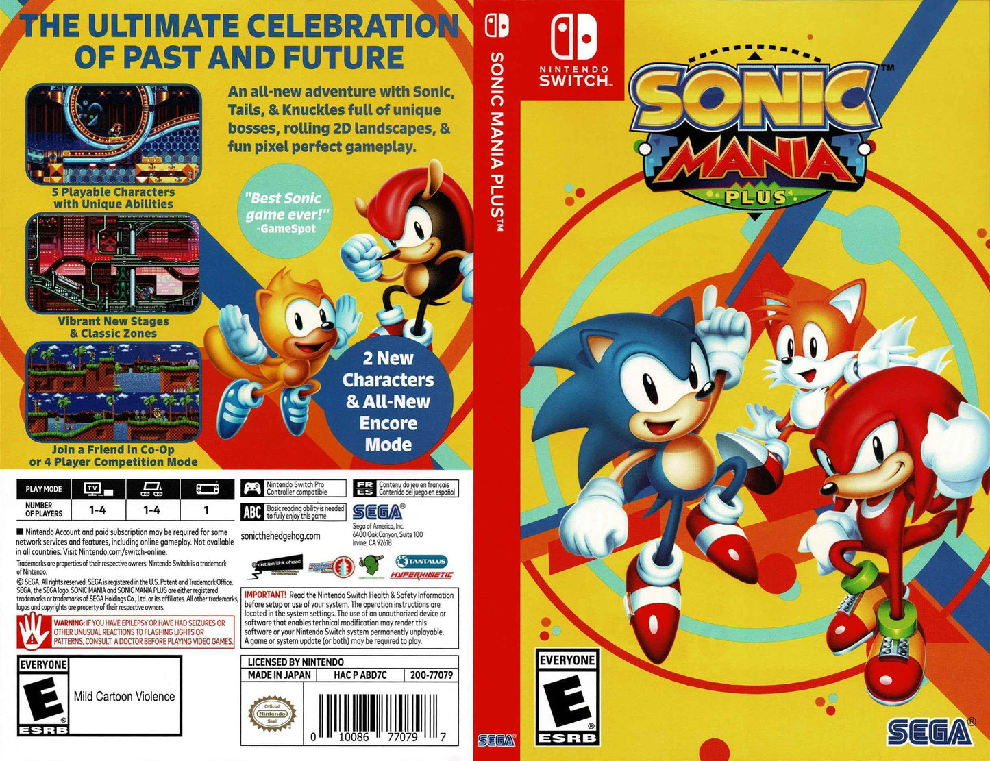 Sonic Mania Plus Cover Art - WOI Solutions