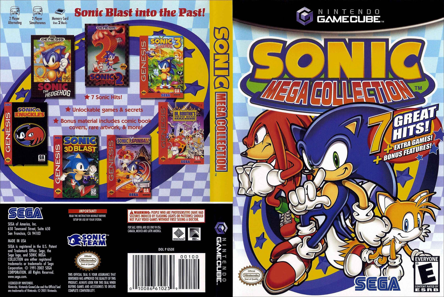 Sonic Mega Collection Cover Art - WOI Solutions
