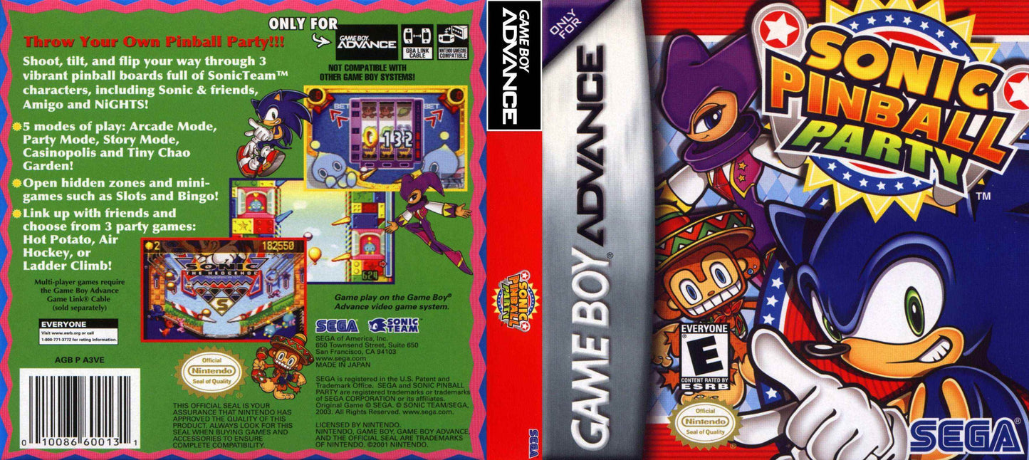 Sonic Pinball Party Cover Art - WOI Solutions