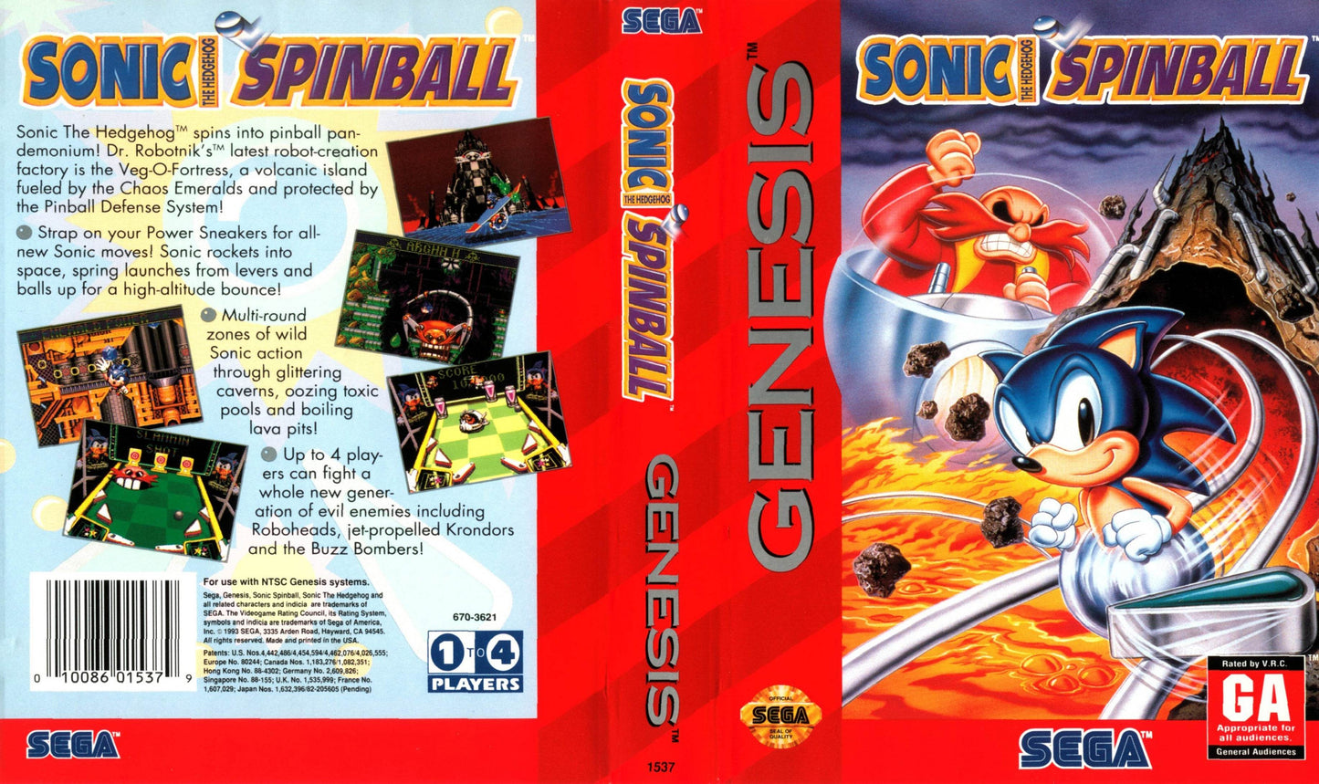 Sonic Spinball Cover Art - WOI Solutions