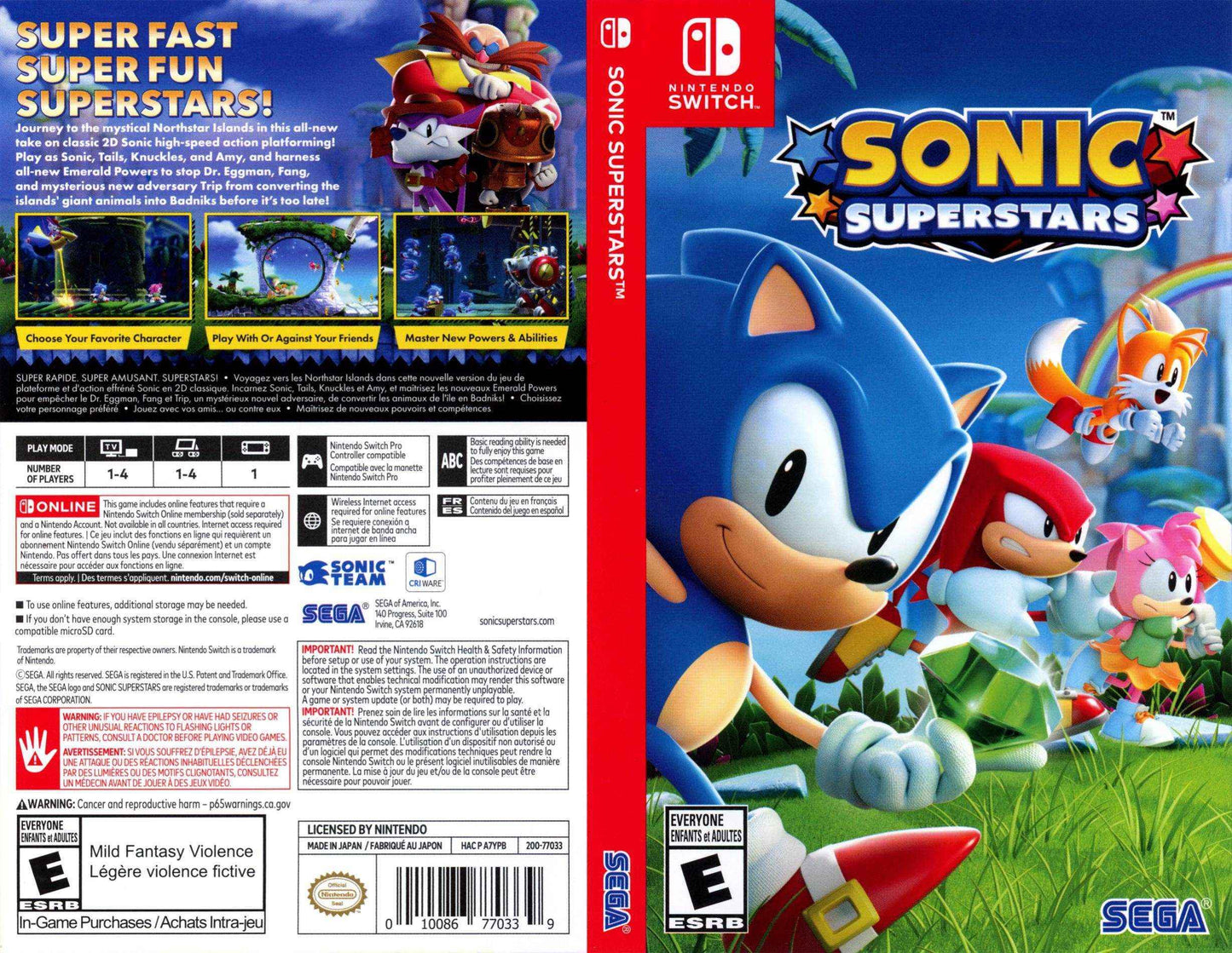 Sonic Superstars Cover Art - WOI Solutions