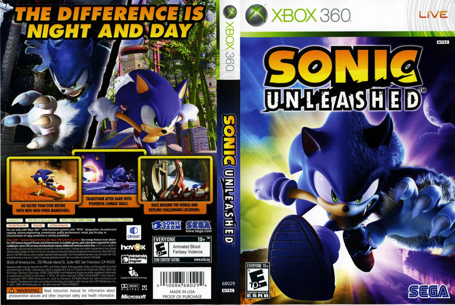 Sonic Unleashed Cover Art - WOI Solutions