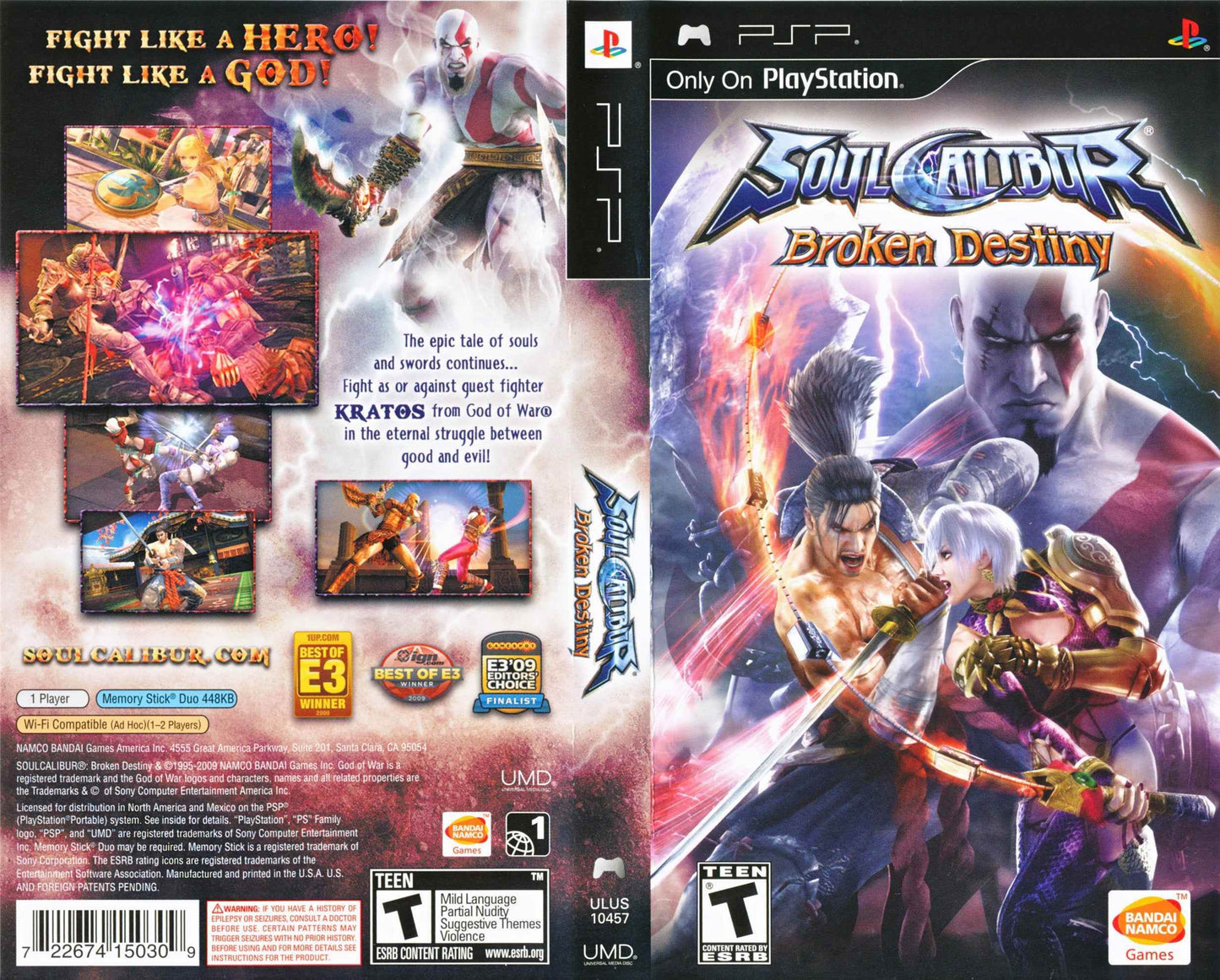 Soul Calibur Broken Destiny Cover Art - WOI Solutions