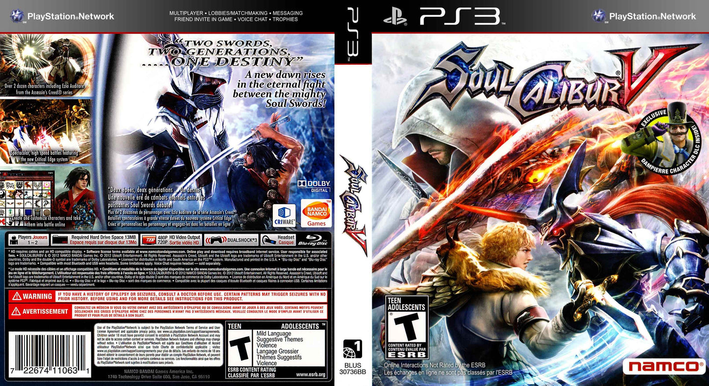 Soul Calibur V Cover Art - WOI Solutions