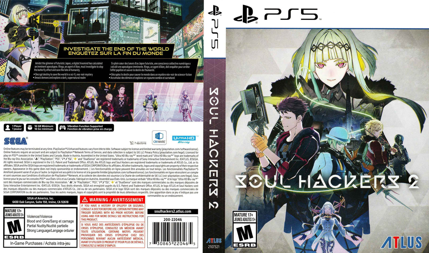 Soul Hackers 2 Cover Art - WOI Solutions