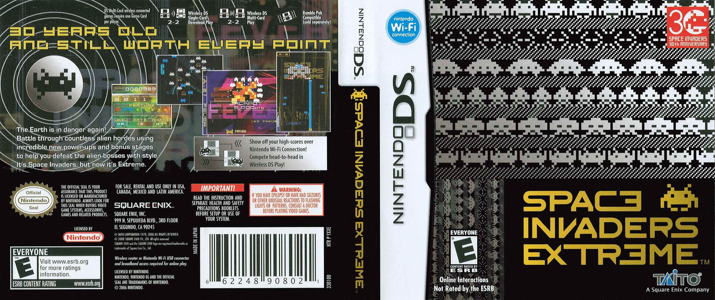Space Invaders Extreme Cover Art - WOI Solutions
