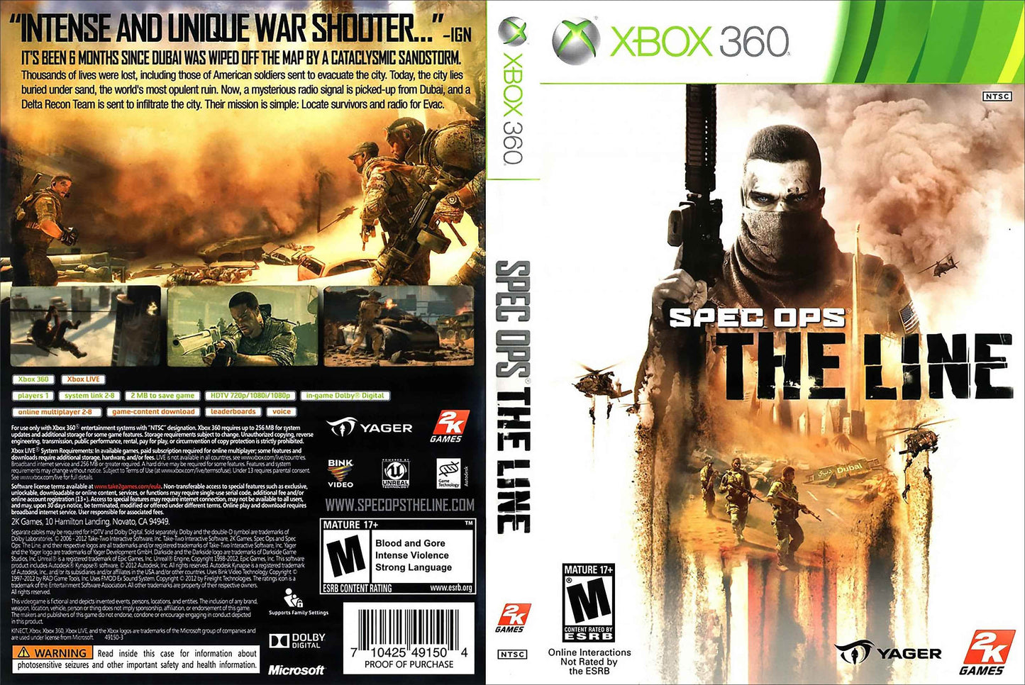 Spec Ops The Line Cover Art - WOI Solutions