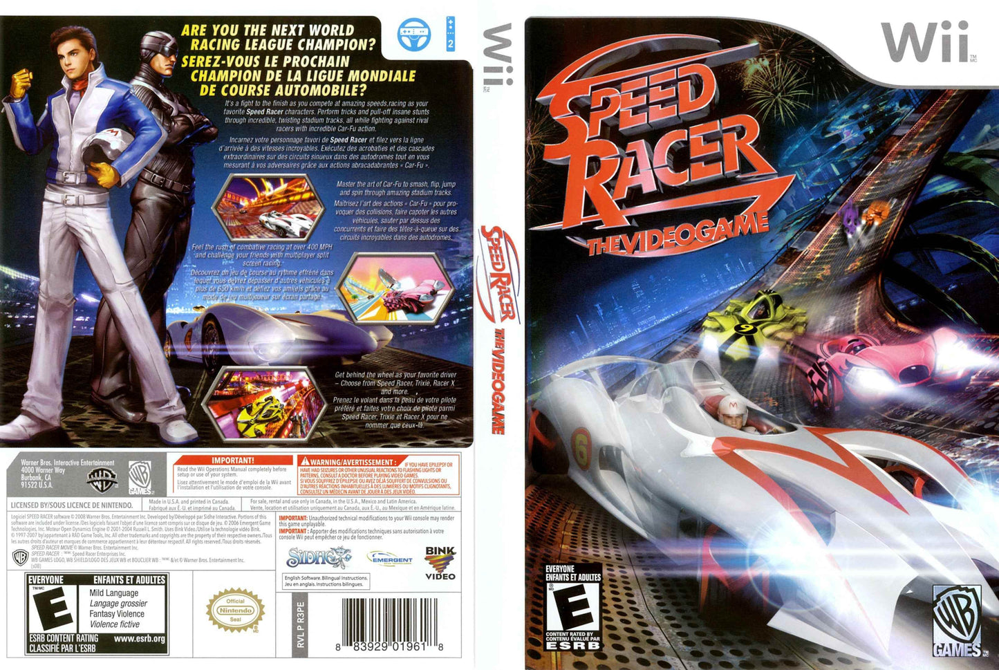 Speed Racer The Video Game Cover Art - WOI Solutions