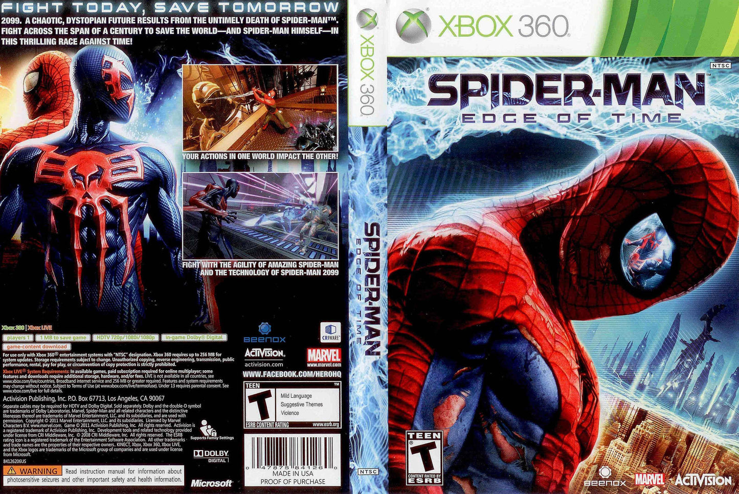 Spider-Man Edge of Time Cover Art - WOI Solutions