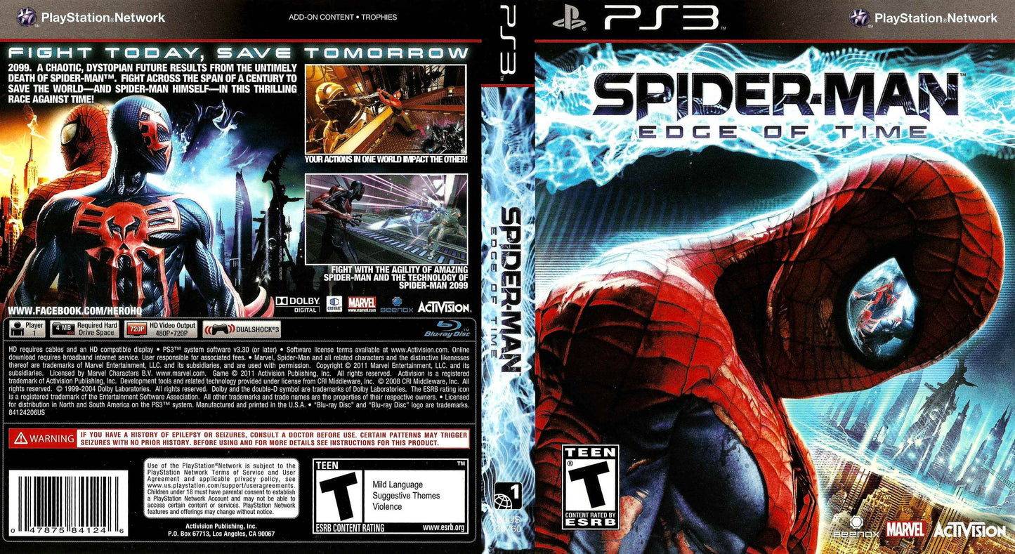 Spider-Man Edge of Time Cover Art - WOI Solutions