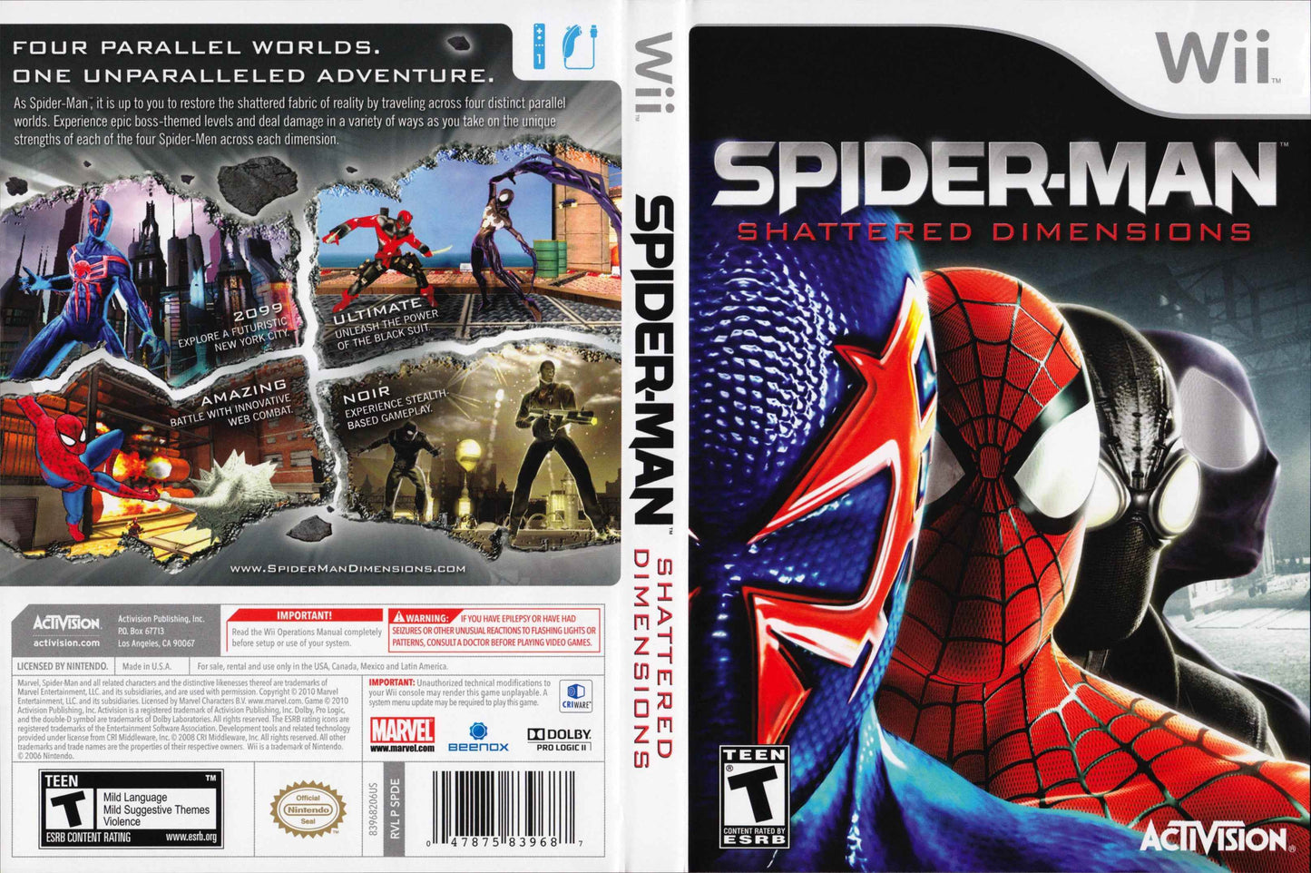 Spider-Man Shattered Dimensions Cover Art - WOI Solutions