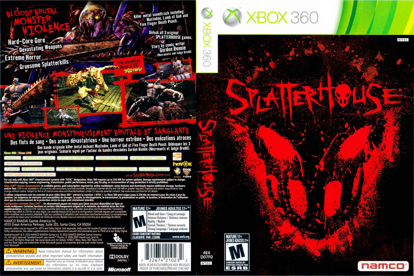Splatterhouse Cover Art - WOI Solutions