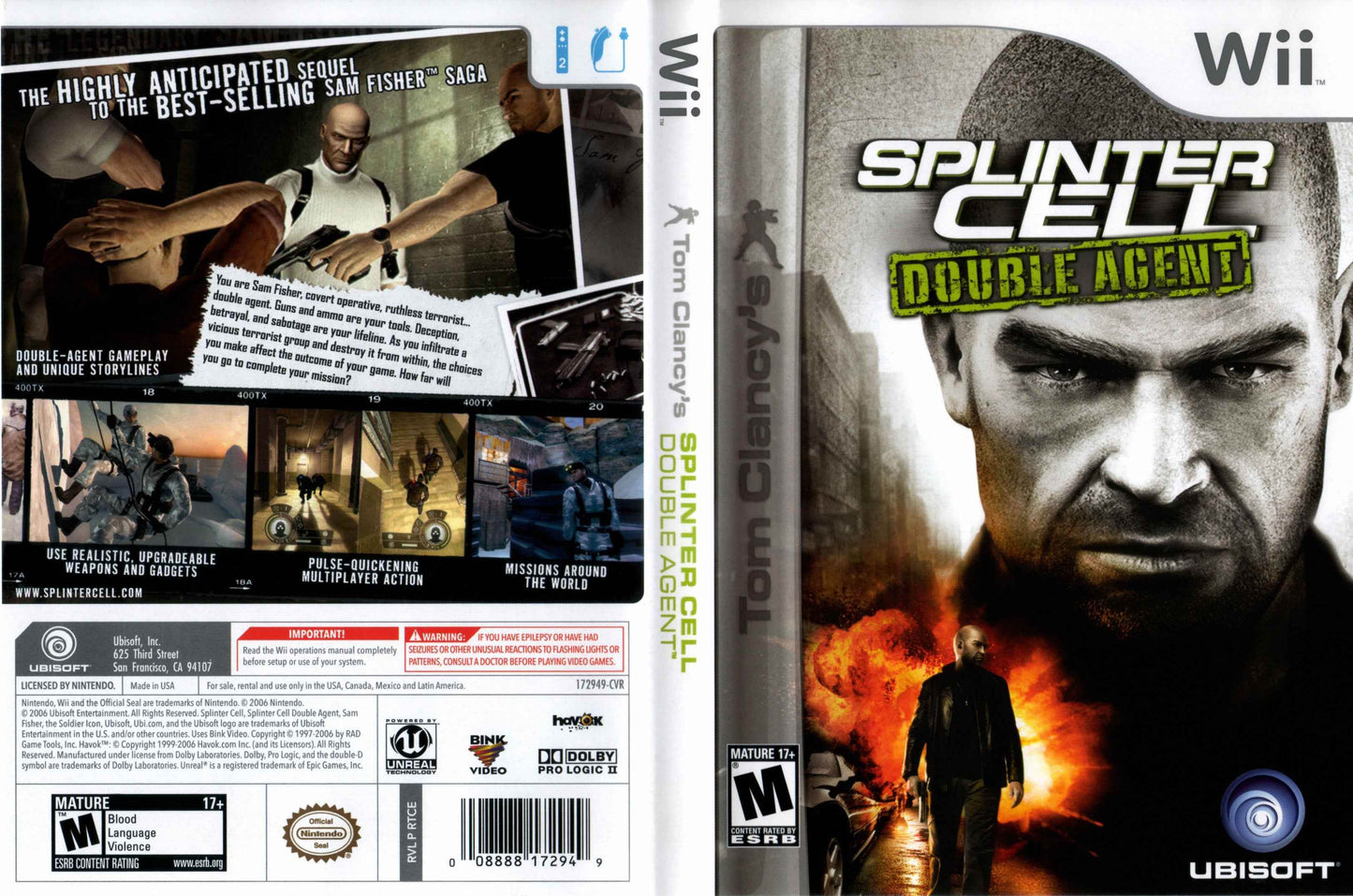 Splinter Cell Double Agent Cover Art - WOI Solutions