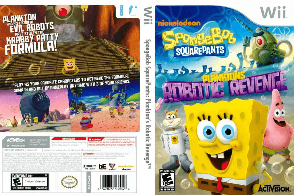 SpongeBob SquarePants Plankton's Robotic Revenge Cover Art - WOI Solutions