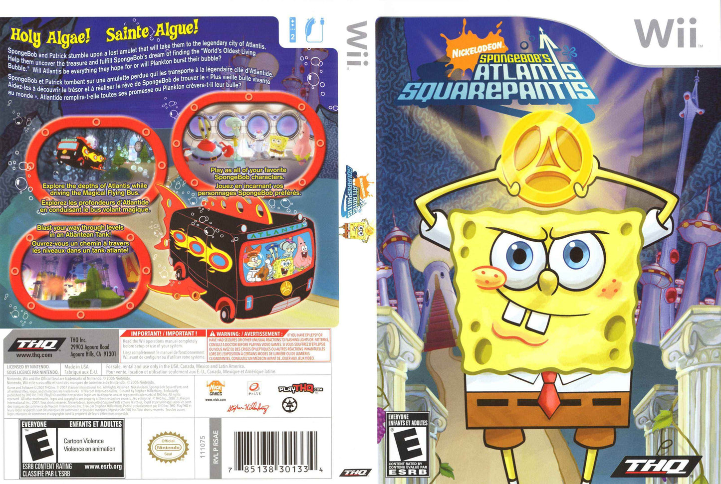 SpongeBob's Atlantis SquarePantis Cover Art - WOI Solutions