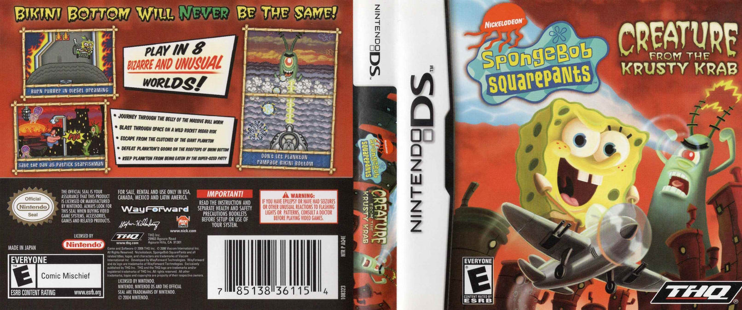 SpongeBob SquarePants Creature from the Krusty Krab Cover Art - WOI Solutions