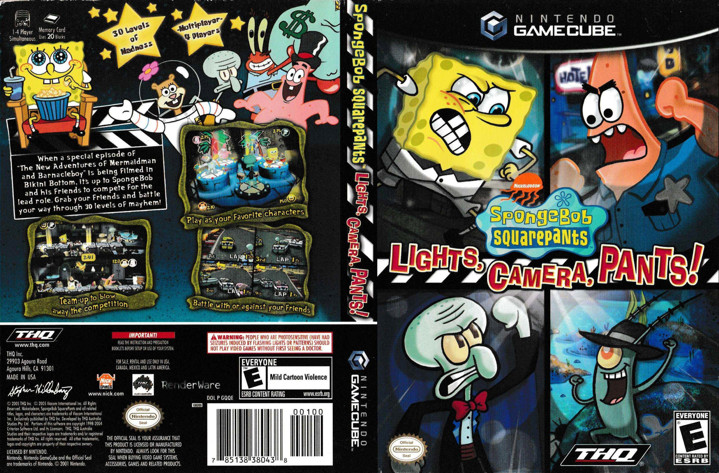 SpongeBob SquarePants Lights, Camera, Pants! Cover Art - WOI Solutions